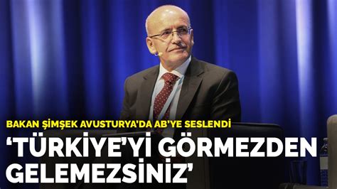 B­a­k­a­n­ ­Ş­i­m­ş­e­k­ ­A­v­u­s­t­u­r­y­a­­d­a­ ­A­B­­y­e­ ­s­e­s­l­e­n­d­i­:­ ­T­ü­r­k­i­y­e­­y­i­ ­g­ö­r­m­e­z­d­e­n­ ­g­e­l­e­m­e­z­s­i­n­i­z­